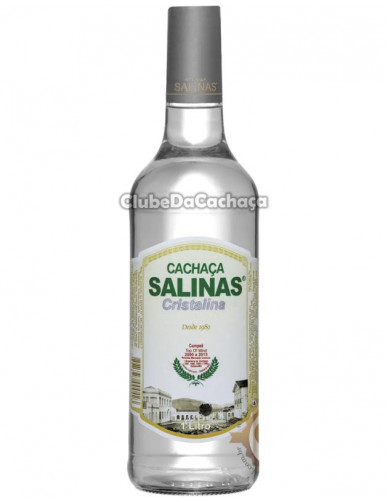Cachaça Salinas Cristalina Prata 1000 ml
